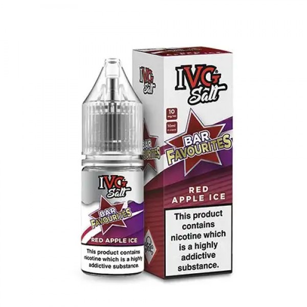 RED APPLE ICE NICOTINE SALT E-LIQUID BY IVG SALT B...