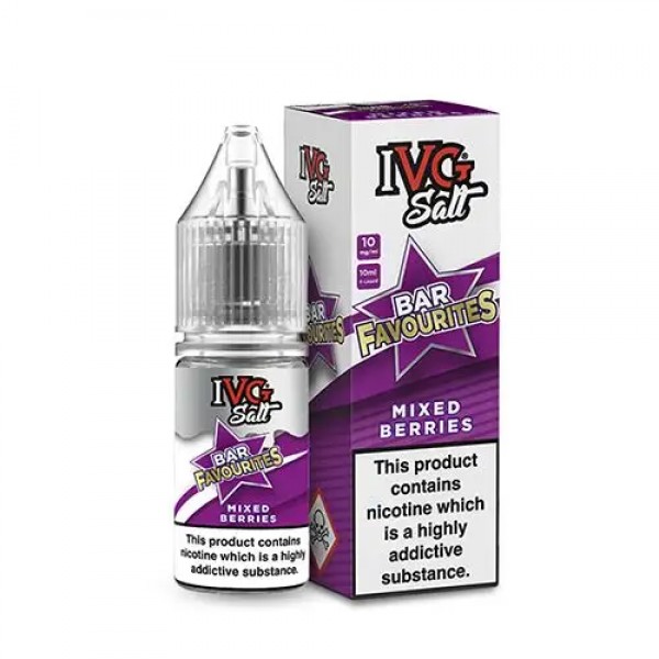 MIXED BERRIES NICOTINE SALT E-LIQUID BY IVG SALT B...