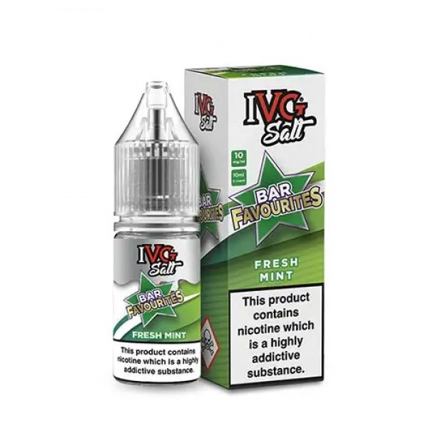 FRESH MINT NICOTINE SALT E-LIQUID BY IVG SALT BAR ...