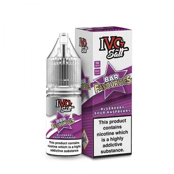 BLUEBERRY SOUR RASPBERRY NICOTINE SALT E-LIQUID BY IVG SALT BAR FAVOURITES