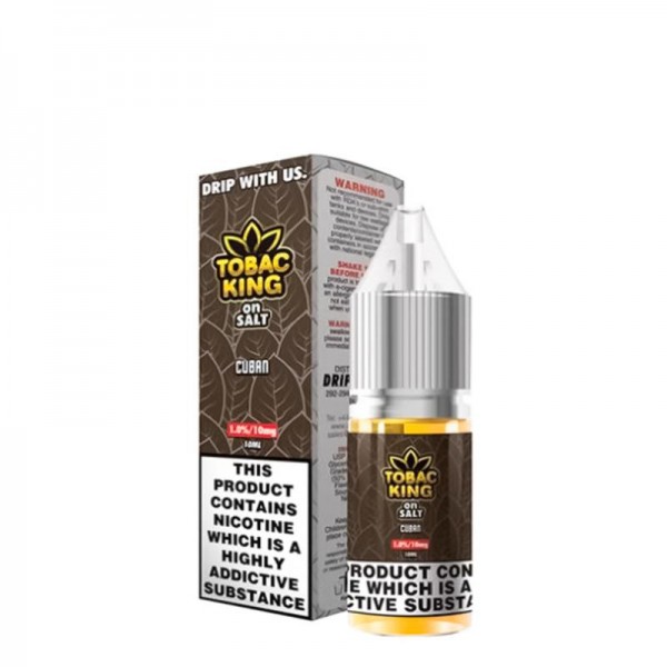 CUBAN NICOTINE SALT E-LIQUID BY TOBAC KING ON SALT