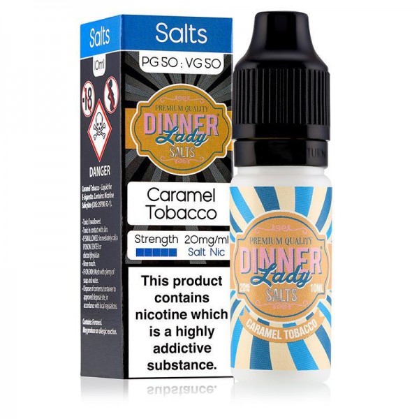 CARAMEL TOBACCO NICOTINE SALT E-LIQUID BY DINNER L...