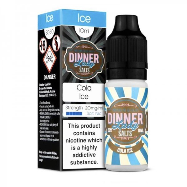 COLA ICE NICOTINE SALT E-LIQUID BY DINNER LADY SAL...