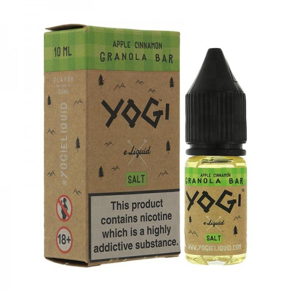 APPLE CINNAMON NICOTINE SALT E-LIQUID BY YOGI E-LI...