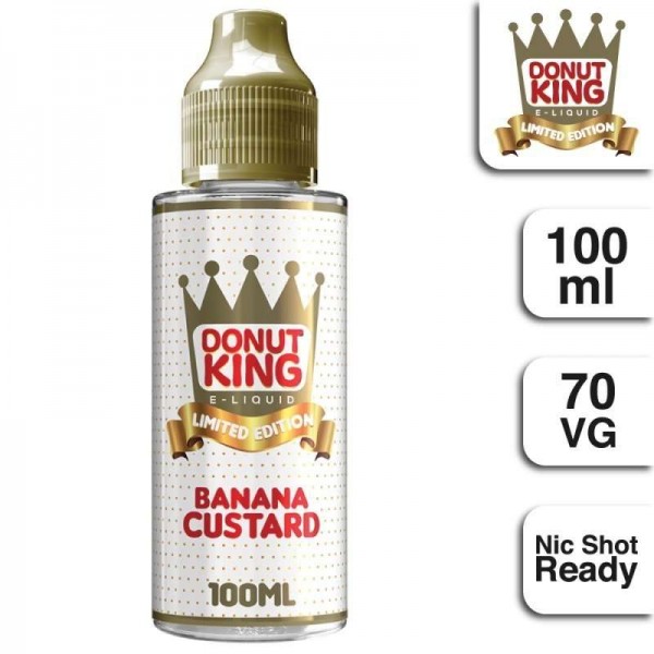 BANANA CUSTARD E LIQUID BY DONUT KING 100ML 70VG