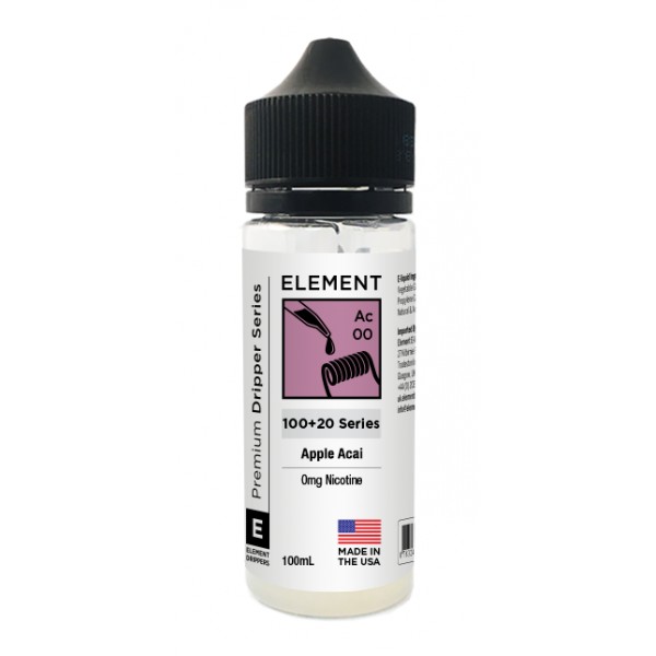 APPLE ACAI BY ELEMENT 100ML 80VG