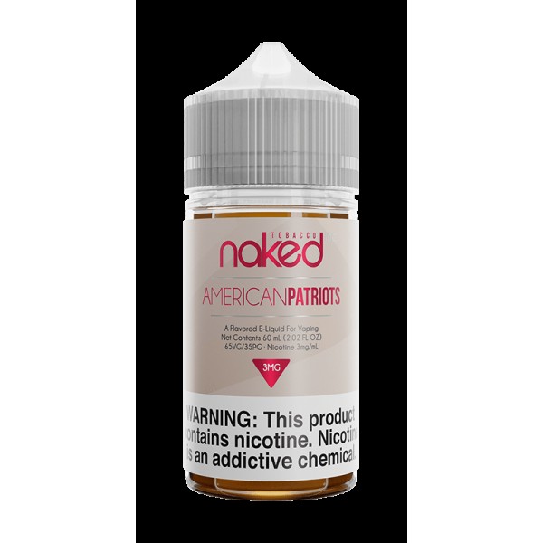 AMERICAN PATRIOTS E LIQUID BY NAKED 100 - TOBACCO ...