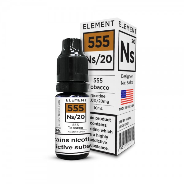 555 TOBACCO NICOTINE SALT E-LIQUID BY NS20 - ELEME...