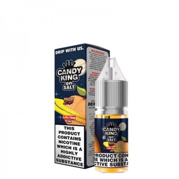 PEACHY RINGS NICOTINE SALT E-LIQUID BY CANDY KING ...