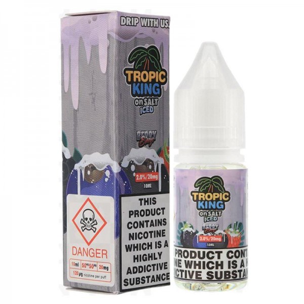 BERRY BREEZE ICED NICOTINE SALT E-LIQUID BY TROPIC...