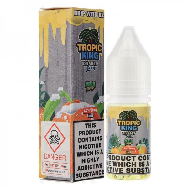 MAUI MANGO ICED NICOTINE SALT E-LIQUID BY TROPIC K...