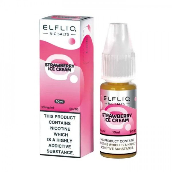 STRAWBERRY ICE CREAM NICOTINE SALT E-LIQUID BY ELF...