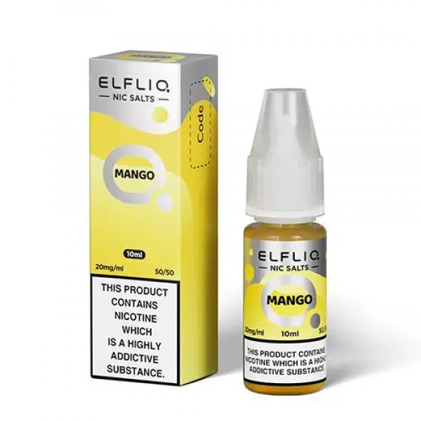 MANGO NICOTINE SALT E-LIQUID BY ELFLIQ - ELFBAR