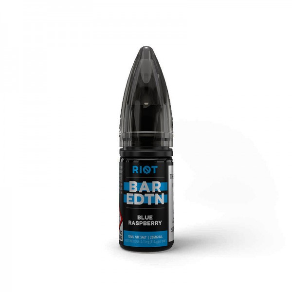 BLUE RASPBERRY RIOT BAR EDTN NICOTINE SALT E-LIQUID BY RIOT SQUAD