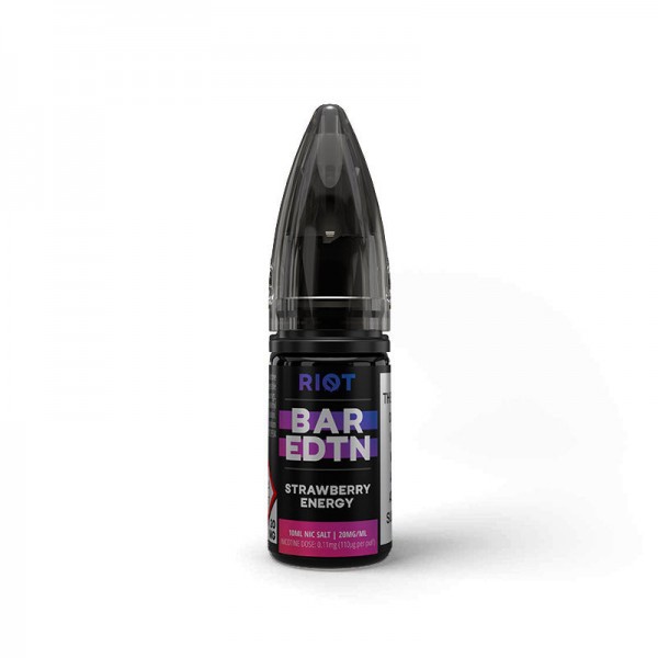 STRAWBERRY ENERGY RIOT BAR EDTN NICOTINE SALT E-LIQUID BY RIOT SQUAD