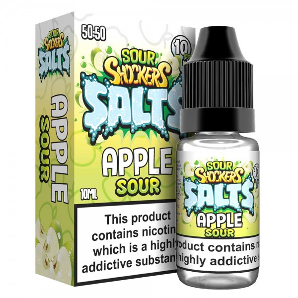 APPLE SOURS NICOTINE SALT E-LIQUID BY SOUR SHOCKER...