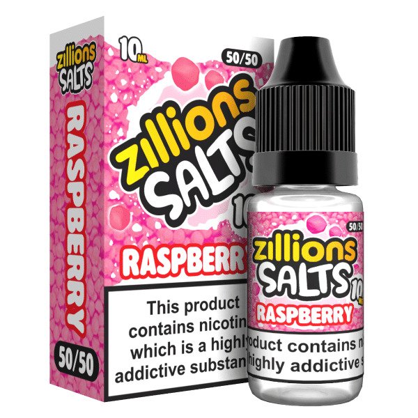 RASPBERRY ZILLIONS NICOTINE SALT E-LIQUID BY ZILLI...