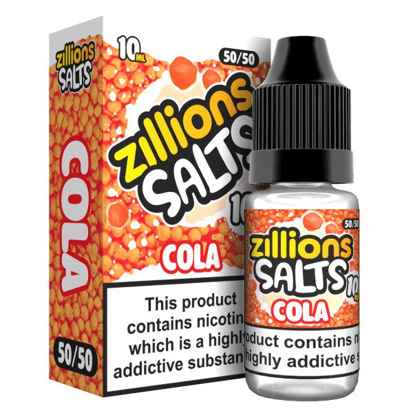 COLA ZILLIONS NICOTINE SALT E-LIQUID BY ZILLIONS S...