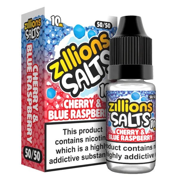 CHERRY & BLUE RASPBERRY ZILLIONS NICOTINE SALT...