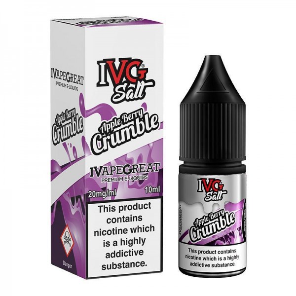 APPLE BERRY CRUMBLE NICOTINE SALT E-LIQUID BY I VG...