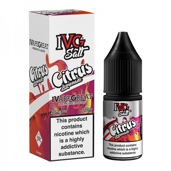 CITRUS LEMONADE NICOTINE SALT E-LIQUID BY I VG SAL...