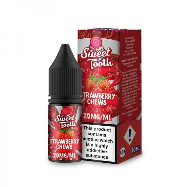 STRAWBERRY CHEWS NICOTINE SALT E-LIQUID BY SWEET T...