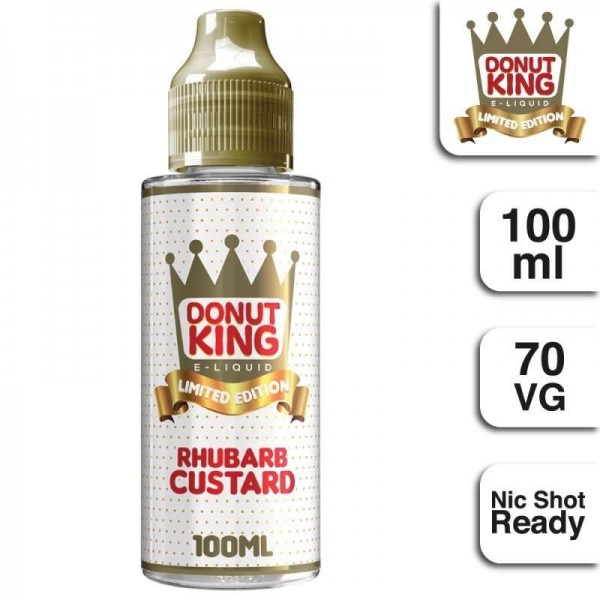 RHUBARB CUSTARD E LIQUID BY DONUT KING 100ML 70VG