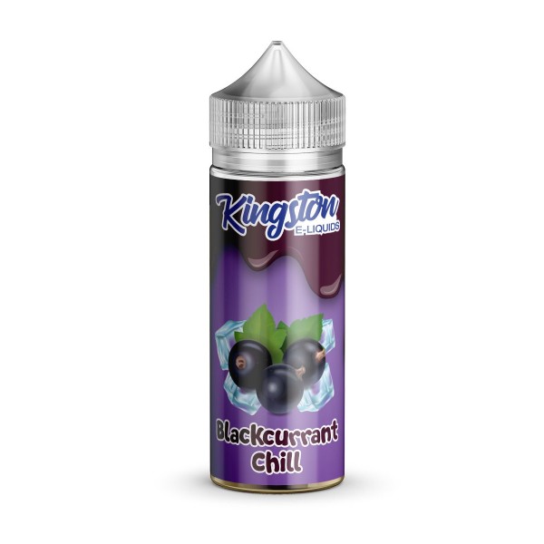 BLACKCURRANT CHILL E LIQUID KINGSTON MENTHOL 100ML...