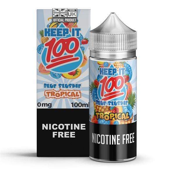 BLUE SLUSHIE TROPICAL E LIQUID BY KEEP IT 100 100M...