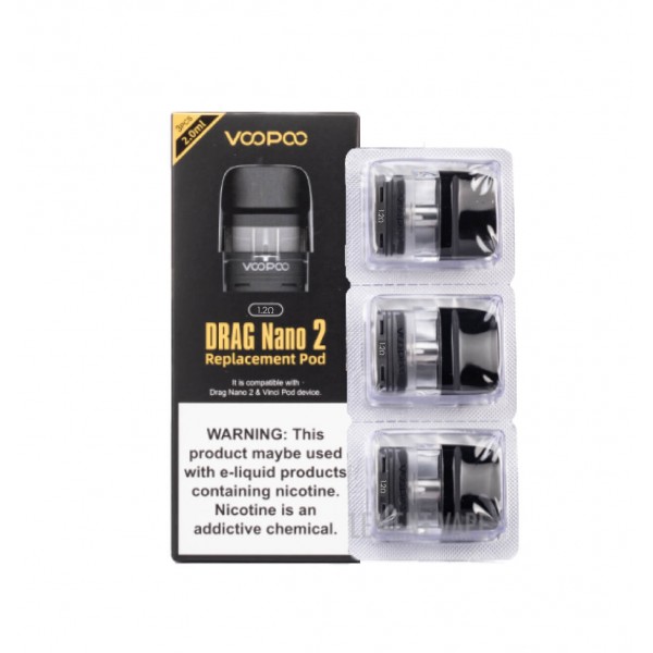 Voopoo Drag 2 Nano Replacement Pods - 2ml - 3 Pack