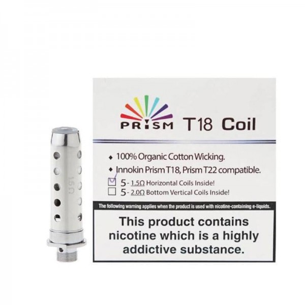 INNOKIN PRISM T18-T22 REPLACEMENT VAPE COILS