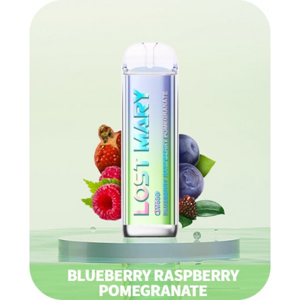 Blueberry Raspberry Pomegranate Lost Mary 600 Puffs Disposable Vape QM600
