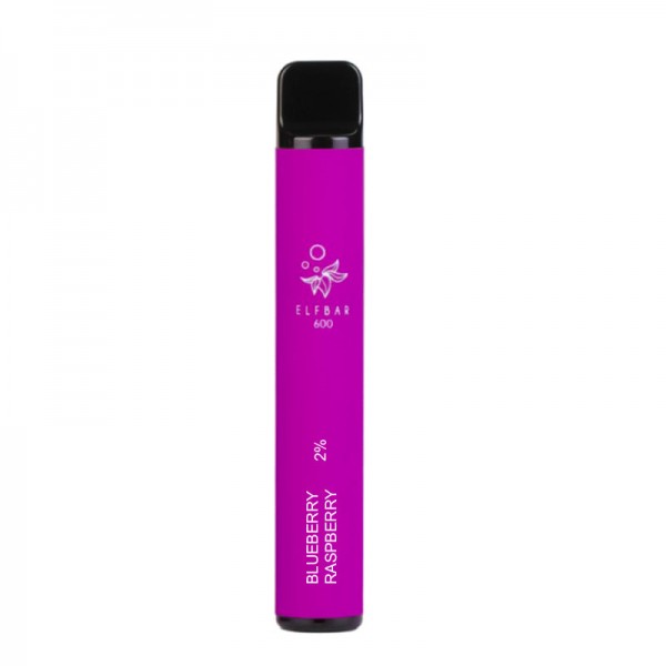 Blueberry Raspberry Elf Bar 600 Puffs Disposable V...