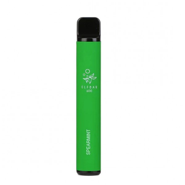 Spearmint Elf Bar 600 Puffs Disposable Vape
