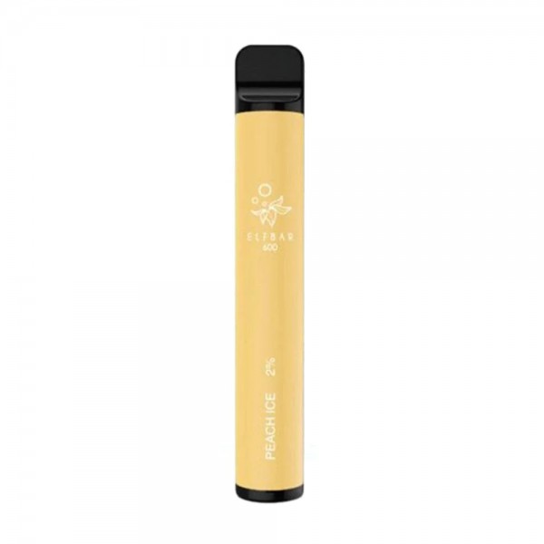 Peach Ice Elf Bar 600 Puffs Disposable Vape