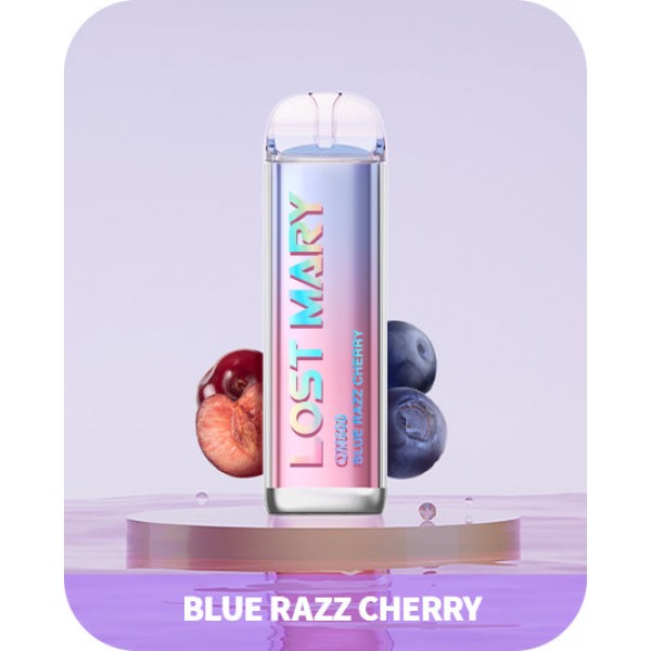 Blue Razz Chery Lost Mary 600 Puffs Disposable Vape QM600