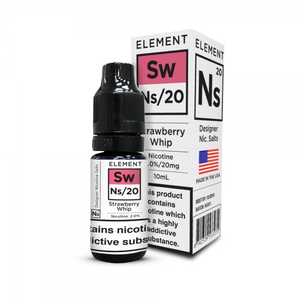 STRAWBERRY WHIP NICOTINE SALT E-LIQUID BY NS20 - E...