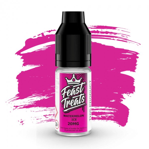 WATERMELON ICE NICOTINE BAR SALTS E LIQUID BY FEAST TREATS