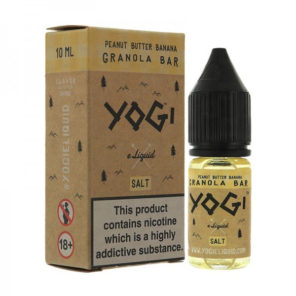 PEANUT BUTTER BANANA NICOTINE SALT E-LIQUID BY YOG...