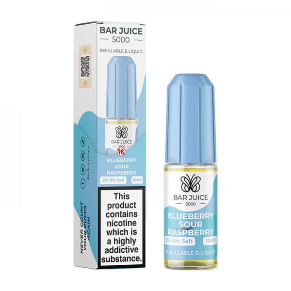 BLUEBERRY SOUR RASPBERRY NICOTINE SALT E-LIQUID BY...