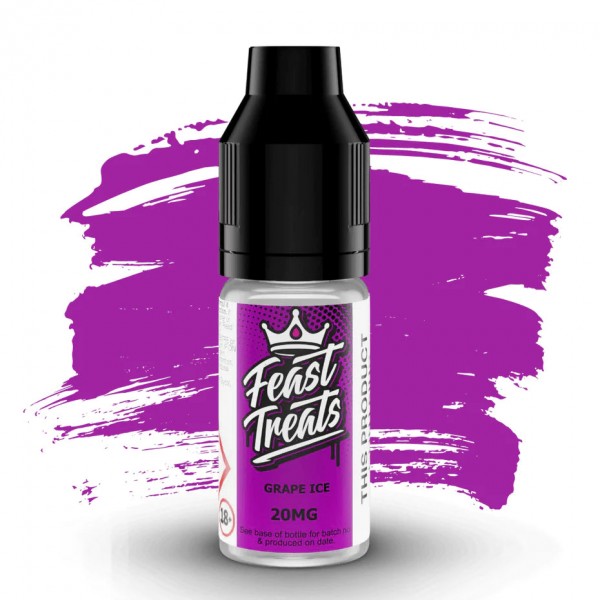 GRAPE ICE NICOTINE BAR SALTS E LIQUID BY FEAST TRE...