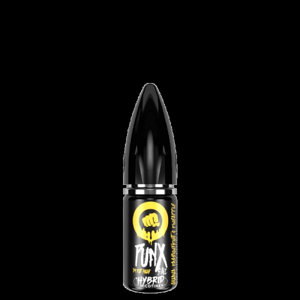 GUAVA PASSIONFRUIT & PINEAPPLE HYBRID NICOTINE SALT E-LIQUID BY PUNX RIOT SQUAD SALT