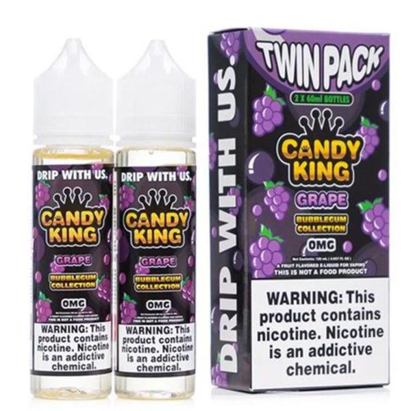 GRAPE E LIQUID BY CANDY KING BUBBLEGUM (2 X 50ML) ...