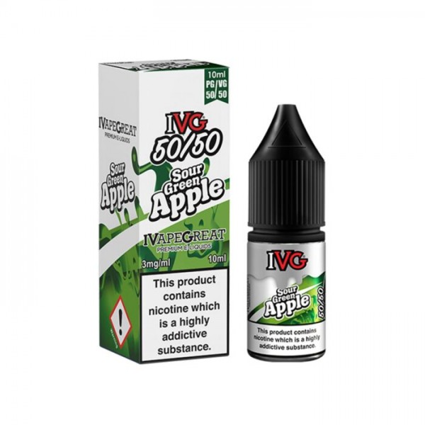 SOUR GREEN APPLE TDP E LIQUID BY I VG 10ML 50VG