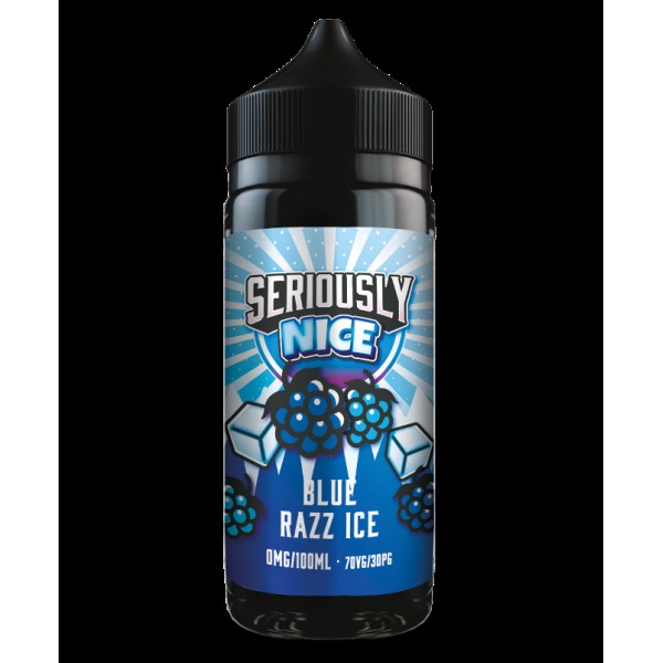 BLUE RAZZ ICE E-LIQUID BY SERIOUSLY NICE / DOOZY VAPE CO 100ML 70VG